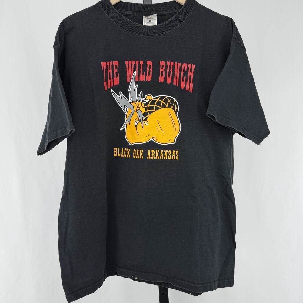 Vintage Wild Bunch T Shirt XL Black Oak Arkansas Band Tee 90s Lofteez